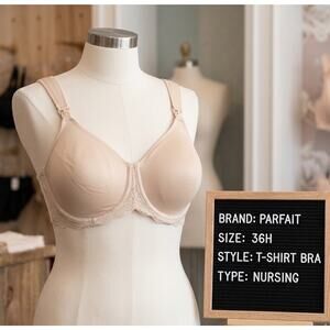 Parfait Beige 36H T Shirt Bra Underwire Nursing Bra